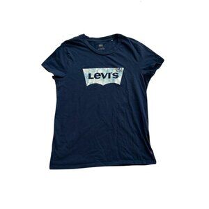 Levi’s Women’s Blue Logo Perfect T-shirt
